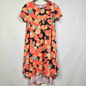 LuLaRoe Carly XS Polka Dot Hi Low Swing Dress